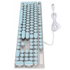 Blue Switch Mechanical Keyboard 104 Keys Backlight Ergonomic Retro Steampunk