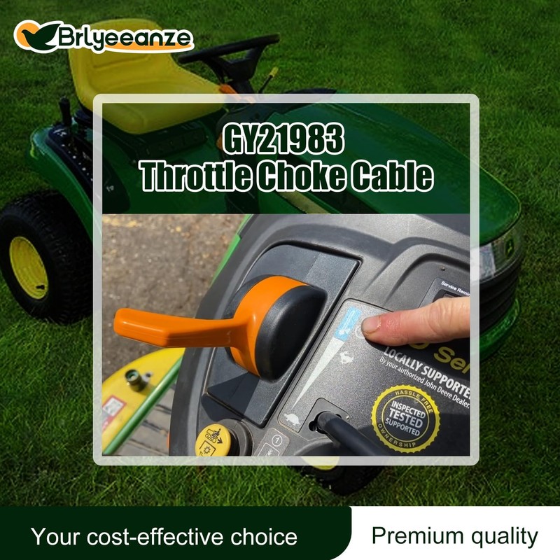 GY21983 Throttle Choke Cable Control Fits for John Deere 107S