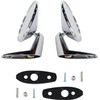 Prefer Warehouse Pair(2) Chrome Polished Outside Exterior Rearview Door Mirrors