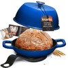Krustic Enameled Cast Iron Dutch Oven for Sourdough Bread Baking