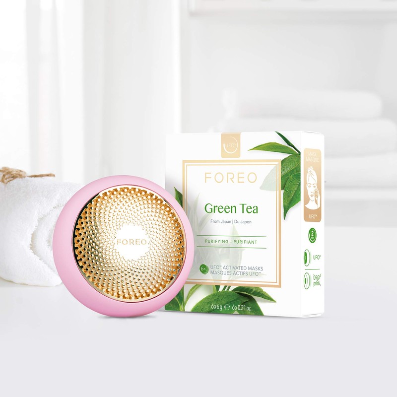 FOREO Green Tea UFO Activated Facial Mask for Blemish-Prone Oily