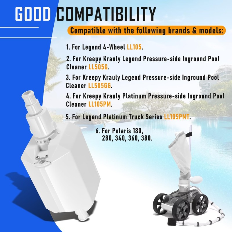 Replacement for E10 White Back-Up Valve Fit for Legend 3-Wheel/4-Wheel,