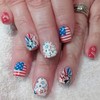 24Pcs Independence Day Nails 4th of July Press on Nails