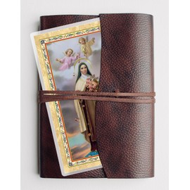 Saint Therese Prayer Card - with The Lord's Prayer Card - 5 Laminated St Therese Prayer Card for Daily Prayers - Gold Stamped The Little Flower St Therese Of Lisieux Prayer Card Set, 6 Items