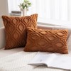 MIULEE Fall Burnt Orange Throw Pillow Covers 18x18 Inch, Soft