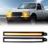 GEEGEETOP Switchback White/Amber LED Front Fog Side Marker Headlight DRL