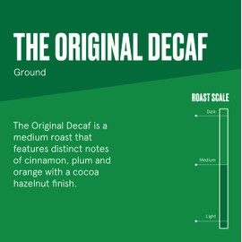 Bulletproof Original Medium Roast Ground Decaf Coffee, 12 Ounces, 100% Arabica Coffee Sourced from Guatemala, Colombia, & El Salvador