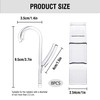 8PCS Radiator Hooks Transparent Round Towel Rail Radiator Hooks Small