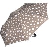 Knirps Slim Duomatic Dots Pocket Umbrella, taupe