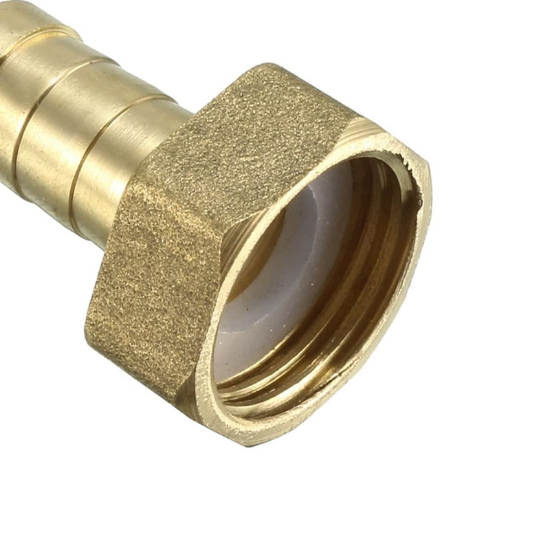 sourcing map Brass Barb Hose Fitting Connector Adapter 12mm Barbed