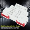 AC/DC 12V~240V Delay Timer Relay Multi-function Time Relay 35mm DIN