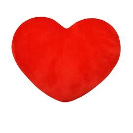 Pink Heart Decorative Pillow, Soft Heart Plush Cushion, Cute Heart Shaped Cushion for Sofa Bed Dining Gifts for Girls Valentine's Day Gift (red)