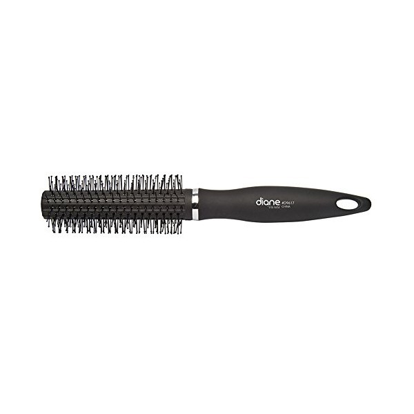 Diane Charcoal Soft Touch Handle Collection Round Brush