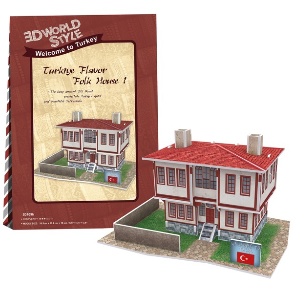 3D Puzzle 26 Pieces 3D World Style Series House1 W3109h