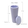 Nadia's Little Treasures Studded Cup Tumbler Straw Lid - Plastic