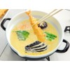 Takagi Metal HT-24BW Easy to Wash Tempura Pot, Enameled Glass