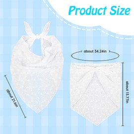 LUYANFX Hair Bandanas Triangle Headscarves Women's Lace Triangle Headscarf Girls Summer Headband Headwear Hair Scarf Tie Boho Triangle Scarf Women's Head for Long, Short, Straight and Curly Hair