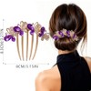 4 Piezas peinetas para cabello,accesorios para cabello mujer