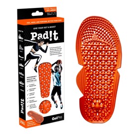 Pad!t Performance Insoles, EVA Foam Replacement for Sneakers, Boots, Flats, Cleats, and More, Shock Absorption and Balance Improvement, Washable - One Pair, Trim to Fit, XX-Large