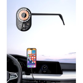 Masergogo Wireless Charging car Phone Holder for Volkswagen Golf GTI 2022-2024 / VW Golf R 2022-2024 Accessories 8/10 inch Screen Fixed Clip,360° Rotation car Phone Mount Compatible with MagSafe