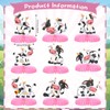 9 Pcs Pink Cow Honeycomb Centerpieces Farm Animals Cow Table