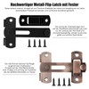 Pack of 4 Door Bolt Stainless Steel Flip Latch Lock