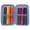 CARTOON Pencil Case 3 Zip Complete 44 Pieces for School
