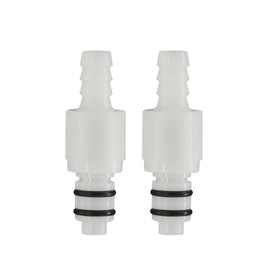 BBTUS Pack of 2 14 Inch 38 Inch 516 Inch Plastic Hose Barb Valve Inline Coupling Insert Quick Connector Quick Shut Off Hose Joint Pipe Connector Male