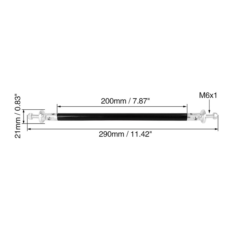 X AUTOHAUX 200mm Adjustable Front Bumper Lip Lever Splitter Support