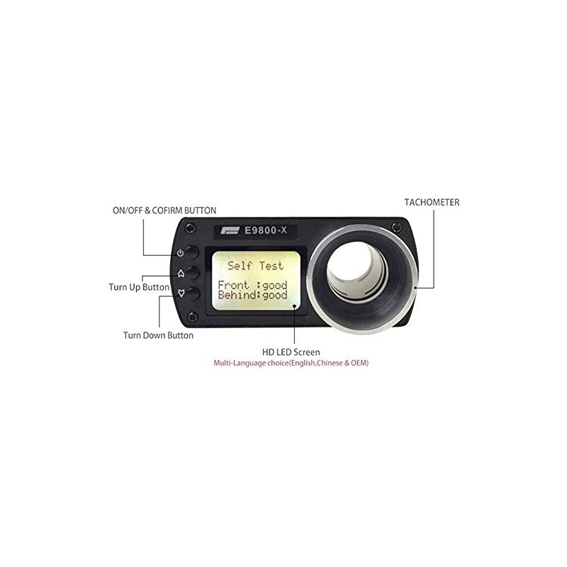 XIAOJUN E9800-X Speed Tester LCD Screen Chronograph FPS High-Power for