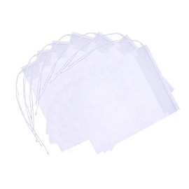 Ciieeo 100pcs Non-Woven Drawstring Tea Filter Bags for Loose Leaf Tea Herbal Powder and Potpourri Convenient Lightweight and Easy to Use for