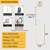 Ring Chandelier Modern LED Dimmable Pendant Lighting Adjust Ceiling Light