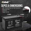 Casil FirstPower 12v 7ah First Alert ADT Alarm Battery