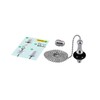 ElekTek Premium Matt Black Bathroom Light Pull Cord Switch Kit