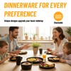24Pcs Kitchen Plastic Wheat Straw Dinnerware Set,Dinnerware Sets for 6,Microwave
