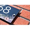 Badgemaster Modern Anthracite House Number Sign Plaque Stainless Steel Standoffs