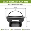 Vankey Heavy Duty Cast Iron Ash Can for Kamado Joe