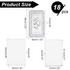 FINGERINSPIRE 18 Pcs Silver Bar Case 56x36mm Acrylic Silver Bar