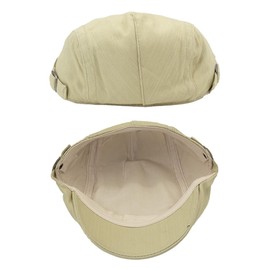 KeepSa Cotton Mens Vintage Flat Cap Gatsby Ivy Irish Newsboy Hat Adjustable Breathable Hunting Cabbie Beret Summer Hats