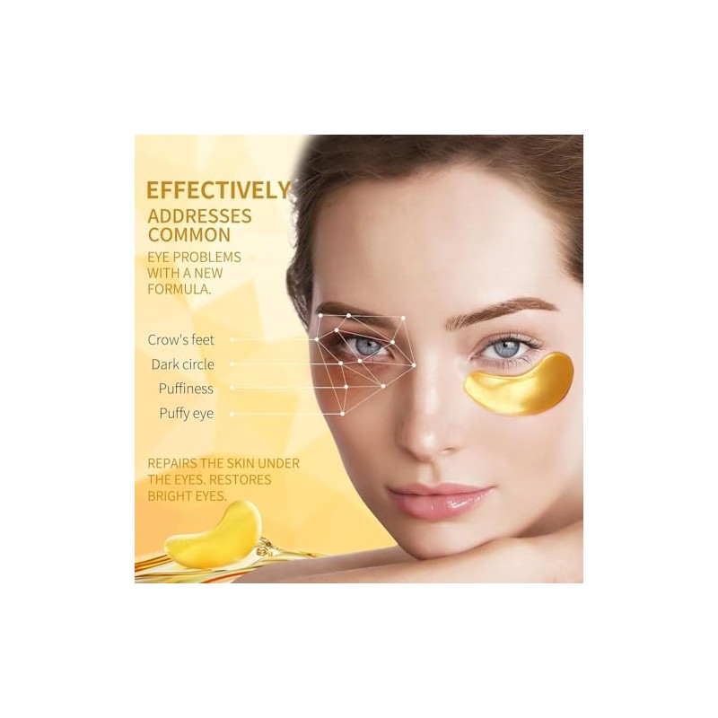 30 Pares de Retinol Colágeno Ojos Máscara de Geles de