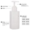 Segbeauty Soap Dispenser with Labels, 3 Pieces 300 ml Shampoo