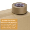Ealyder Tape Brown Kraft Paper Packing Tape 2 Inch x