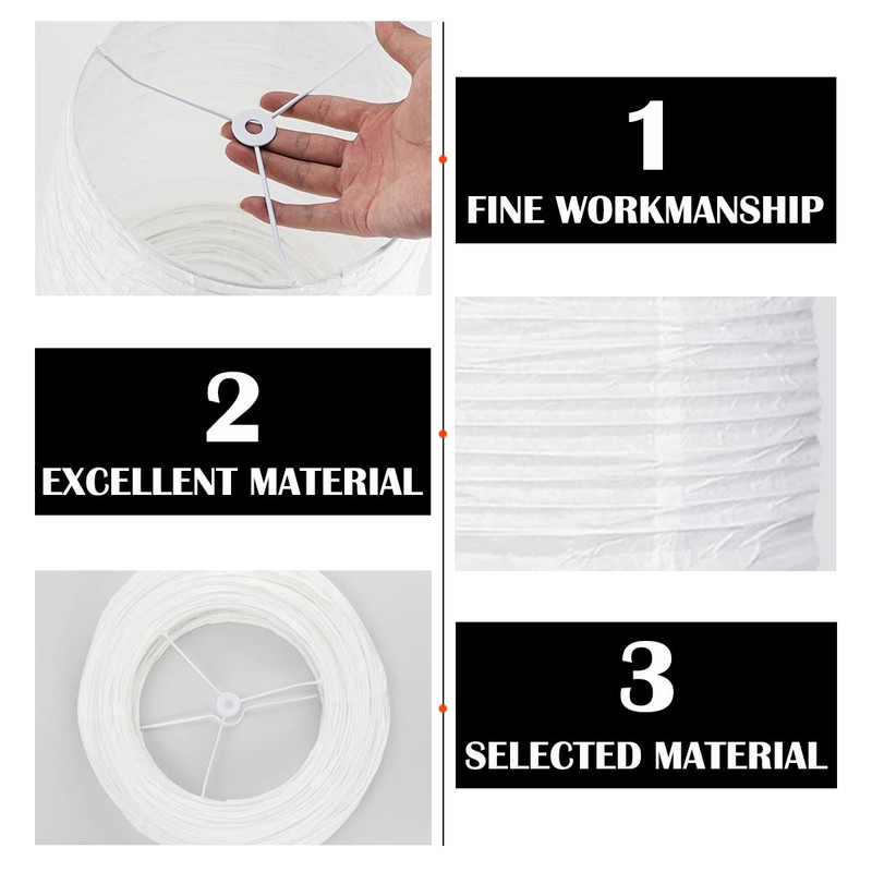 FERCAISH Rice Paper Floor Lamp Shade, Foldable and Minimalist style