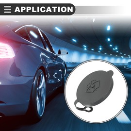 Motoforti Windshield Washer Fluid, Reservoir Bottle Tank Cap, for Nissan Armada, Plastic, No.28913-7S000, Gray