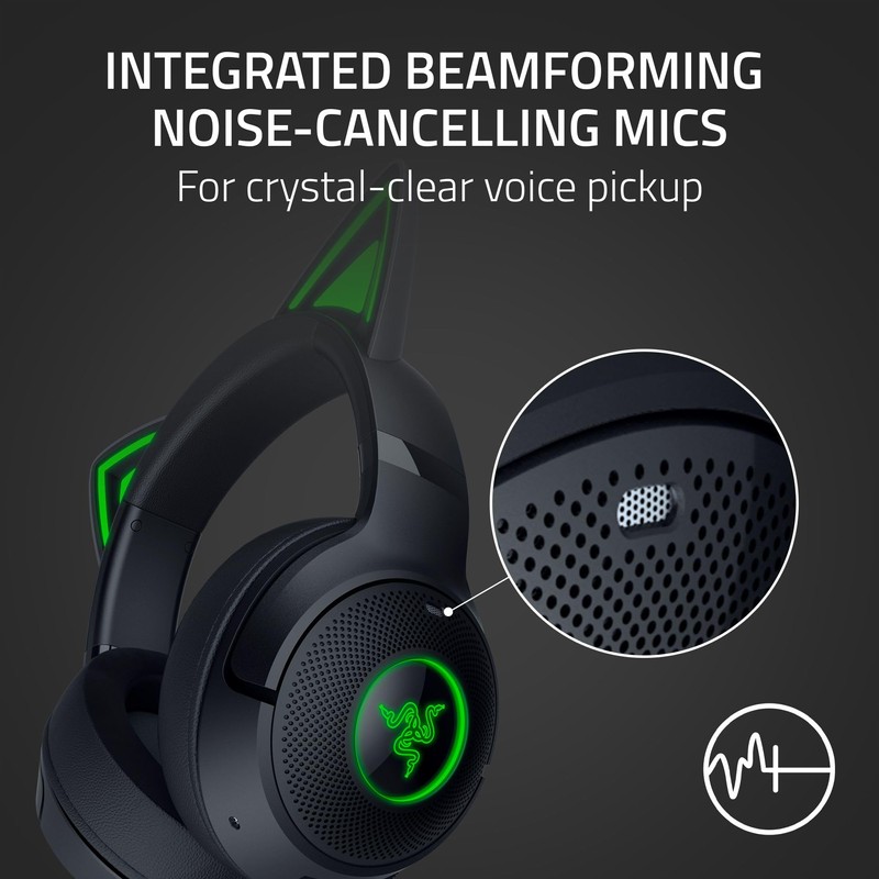 Razer Kraken Kitty V2 BT Wireless RGB Headset: Chroma RGB