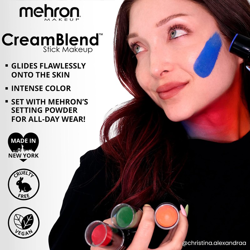 Mehron Makeup CreamBlend Stick | Face Paint, Body Paint, &