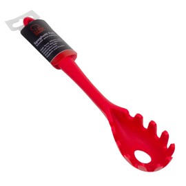 Chef Craft - Tenedor de silicona para pasta (apto para lavavajillas), color rojo