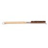 Pizza Oven Brush with Scraper Detachable Wooden Handle Coconut Fiber