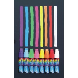 Fantastic Displays Fluorescent Liquid Chalk Neon Markers Pen Pack Dry Erase 8 Colors