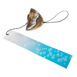 iplusmile Creative Iron Temple Bell Pendant Vintage Hanging Ornament for Home Decor Multi-Purpose Iron Decor for and Crafts Rustic Bell for Birthday and Temple Decoration